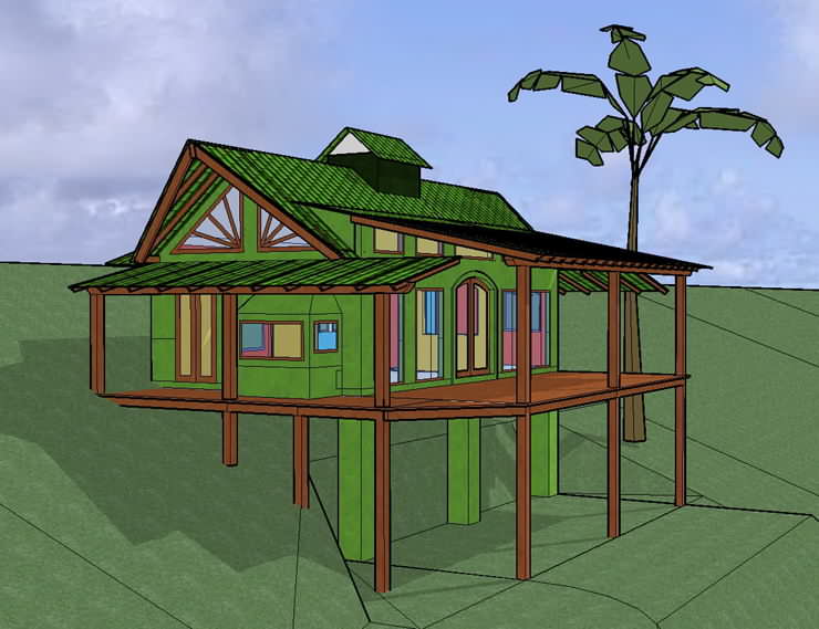 Example of tropical green building / sustainable design