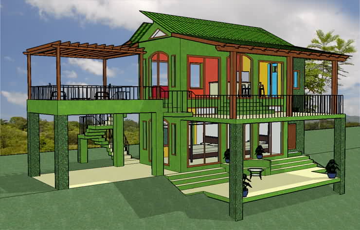 Example of tropical green building / sustainable design