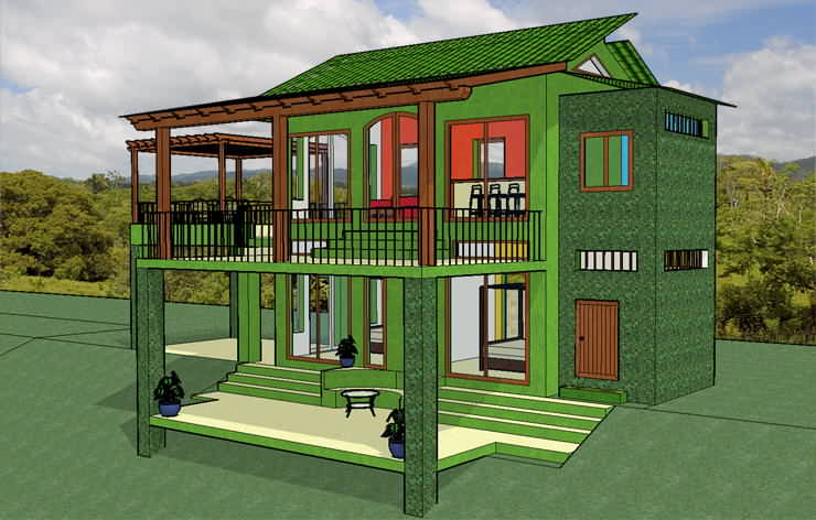 Example of tropical green building / sustainable design