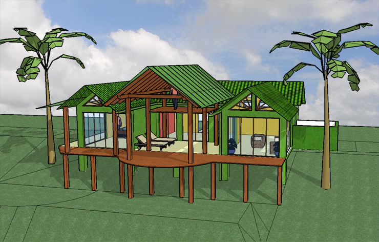 Example of tropical green building / sustainable design